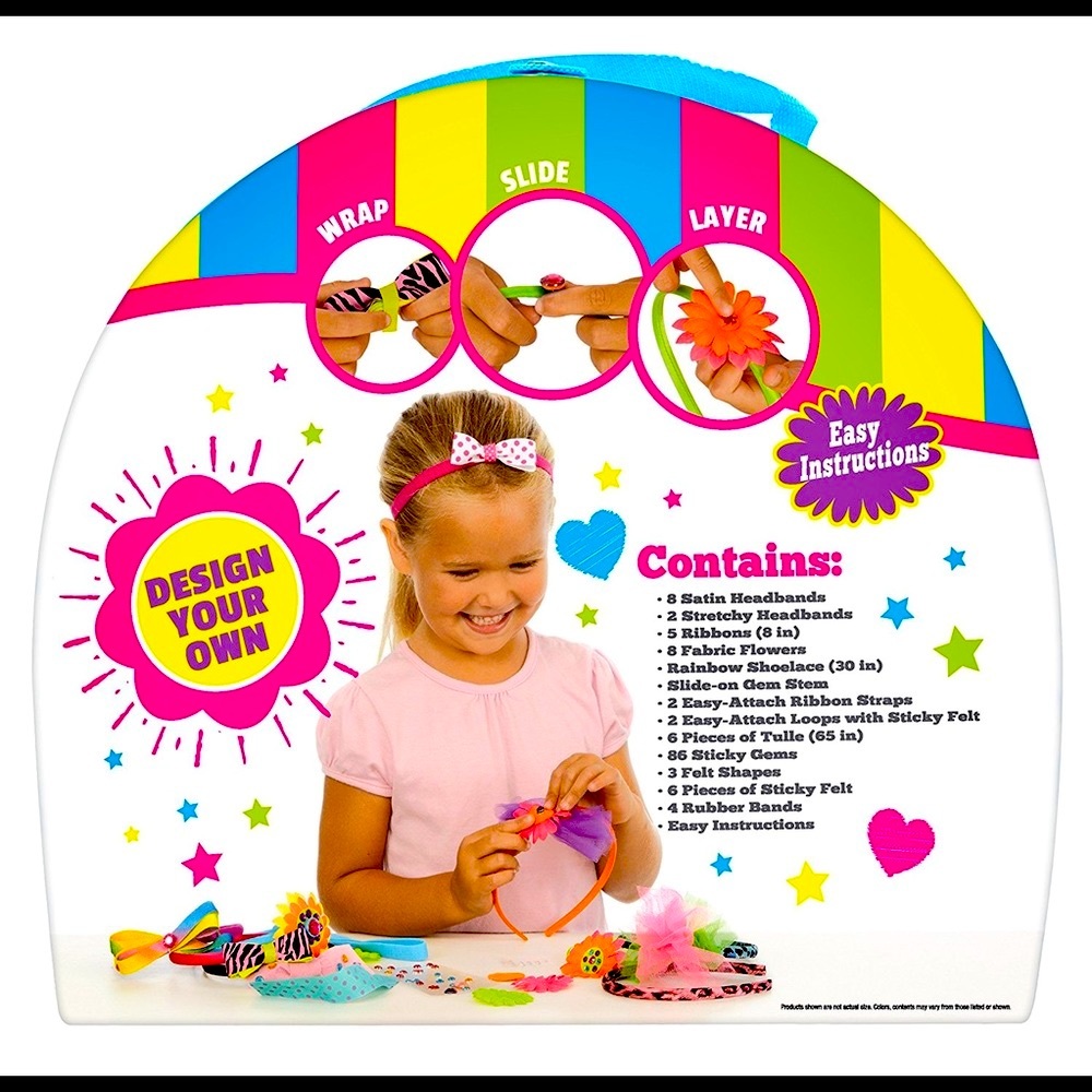 24 HRS SALE ONLY NEW 134 Pieces - Creative Headbands Kit